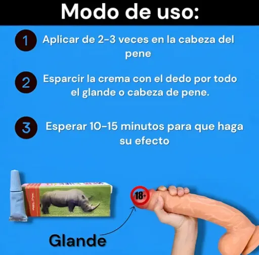 Retardante Rhino crema