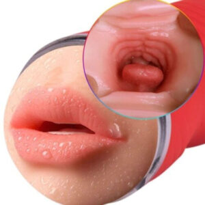 Masturbador doble vagina y boca rojo