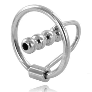 Anillo glande con plug uretral 3cm