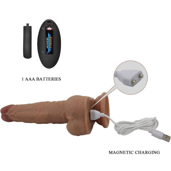 Dildo vibrador Jonathan 21cm con control - Image 3