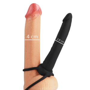 Dildo arnés doble penetración Cobi - onyx