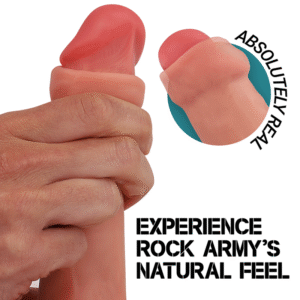Dildo realista con prepucio Raptor 24cm