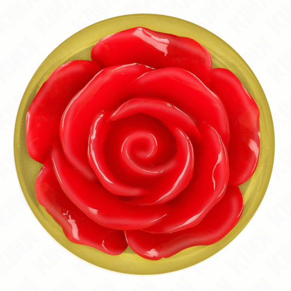 Plug anal dorado rosa roja talla s - Image 2