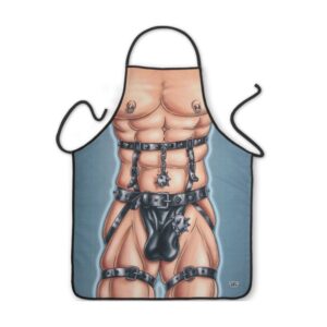 Delantal erótico sado hombre - poliéster