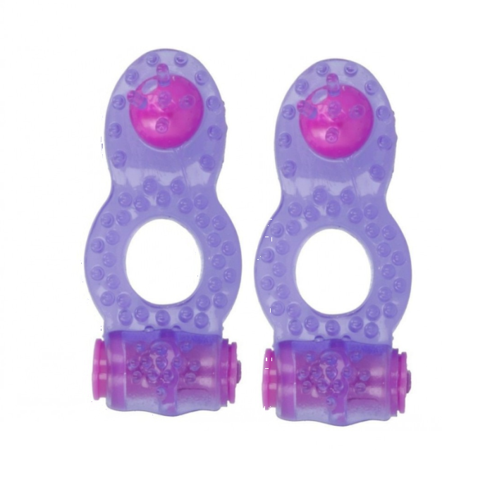 Combo Anillo para el pene con doble vibrador X2